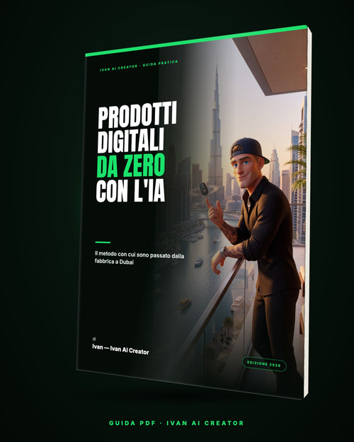 Copertina guida Prodotti Digitali da Zero con l'IA